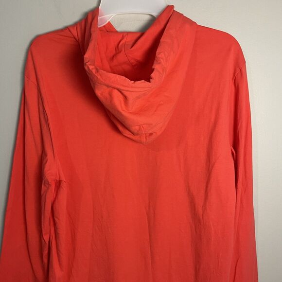 Polo Ralph Lauren Coral Red Hoodie Shirt Size Small Pullover Lightweight Preppy - Picture 8 of 13